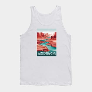 Canyonlands National Park, Utah, US Watercolor Poster Tank Top